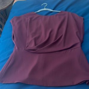 M.M. LaFleur The Nejvi Top - Eco Soft Wave- Sz Med, Burgundy